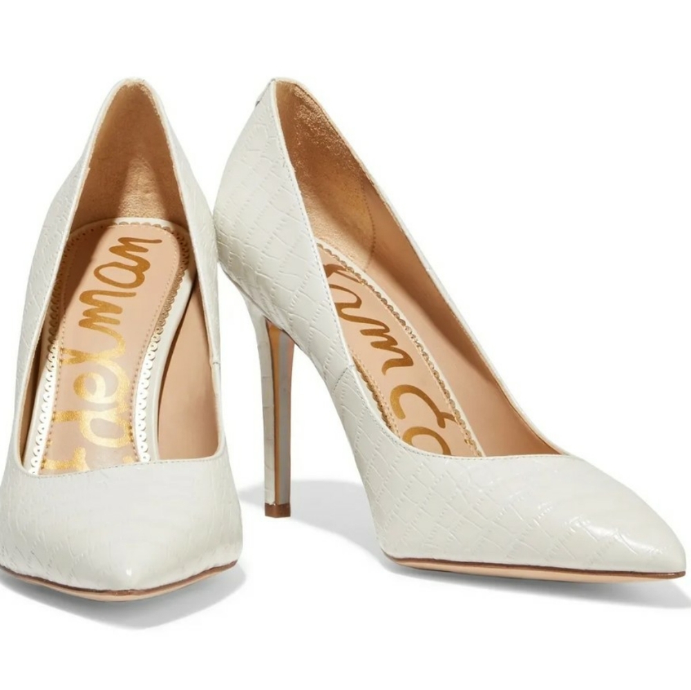 SAM EDELMAN

Hazel croc-effect leather pumps